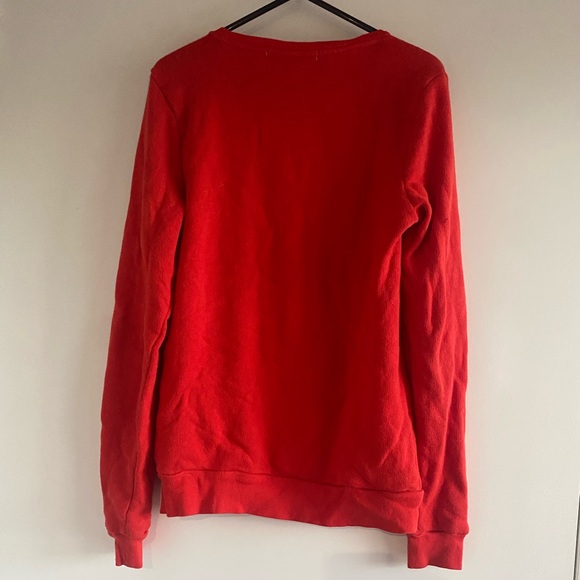 FOREVER 21 RED/BLOOD ORANGE CUTE BOW JUMPER - Size S - Picture 4 of 4